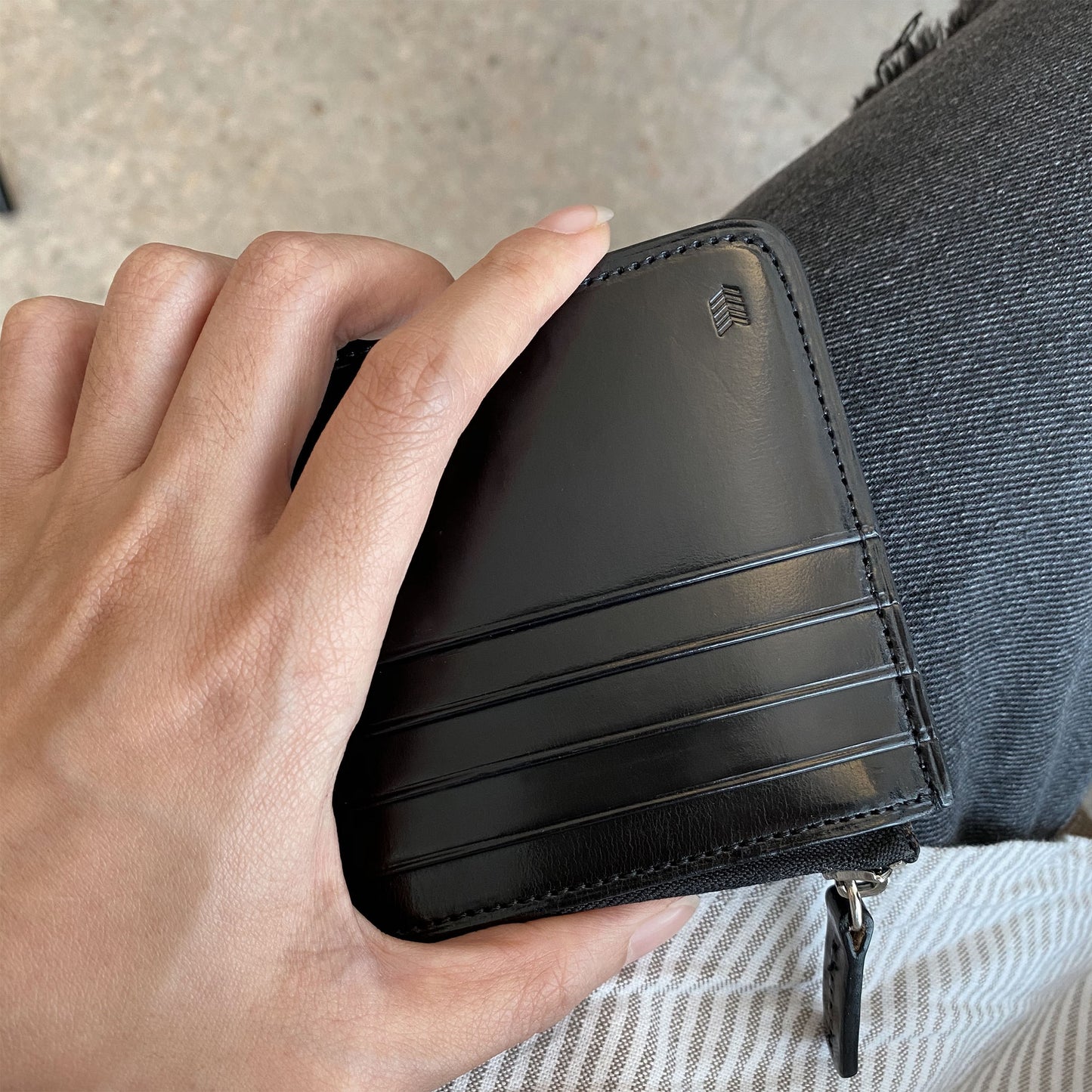 Card zip purse