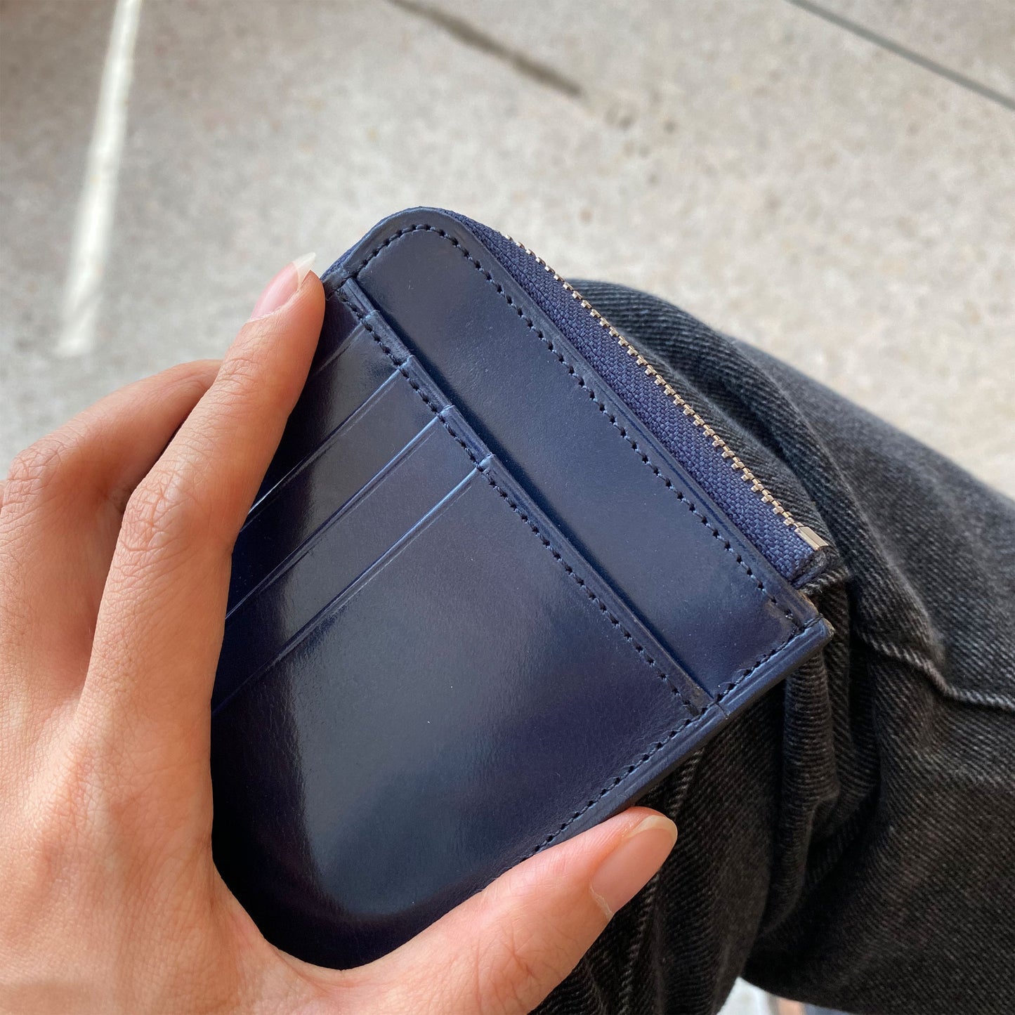Card zip purse