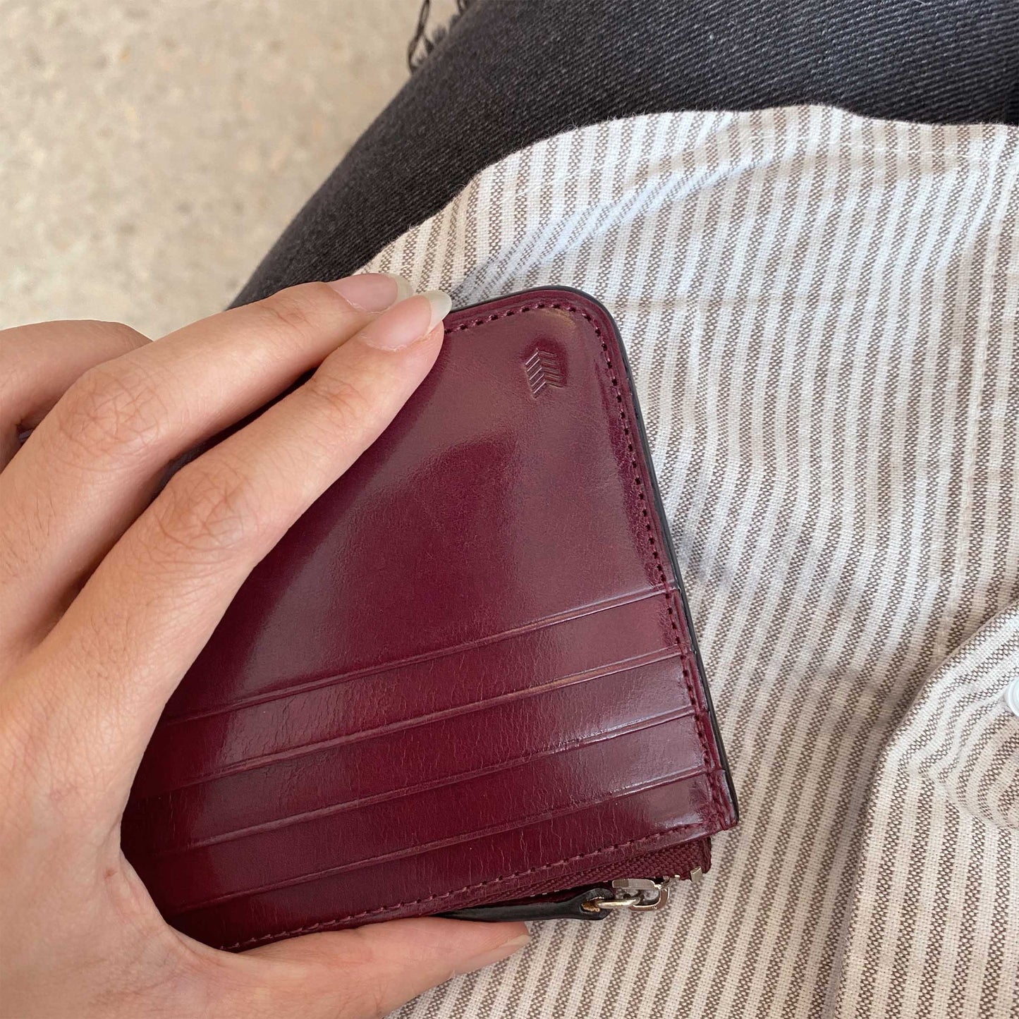 Card zip purse