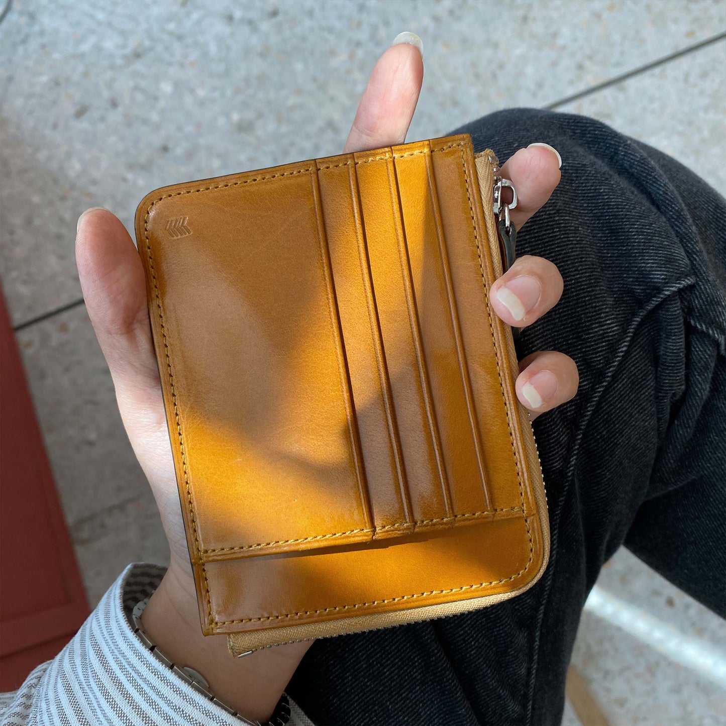 Card zip purse